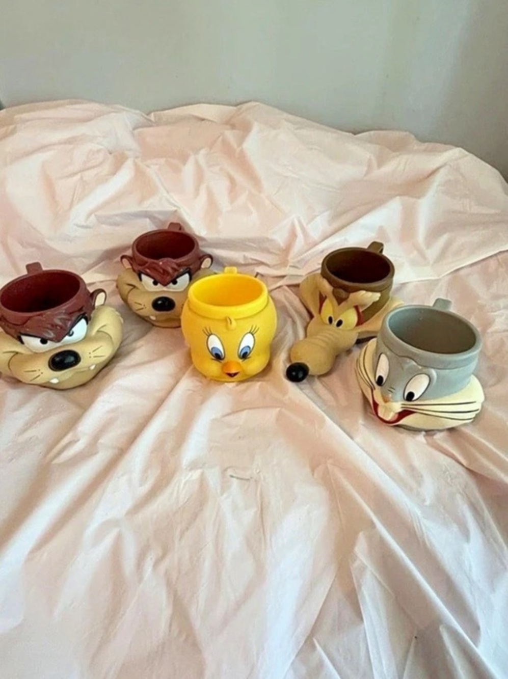 Warner Bros Looney Tunes 3D Sculpted Character Mugs (Set of 5)